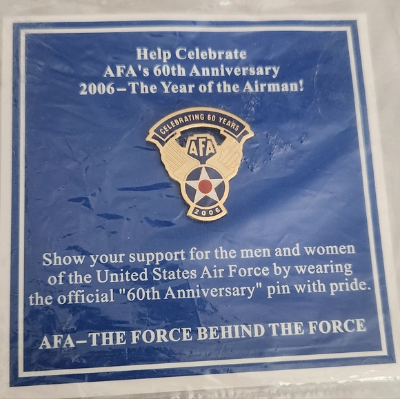 2006 AFA Air Force Association Celebrating 60 Years Lapel Pin~60th Anniversary - Picture 4 of 6